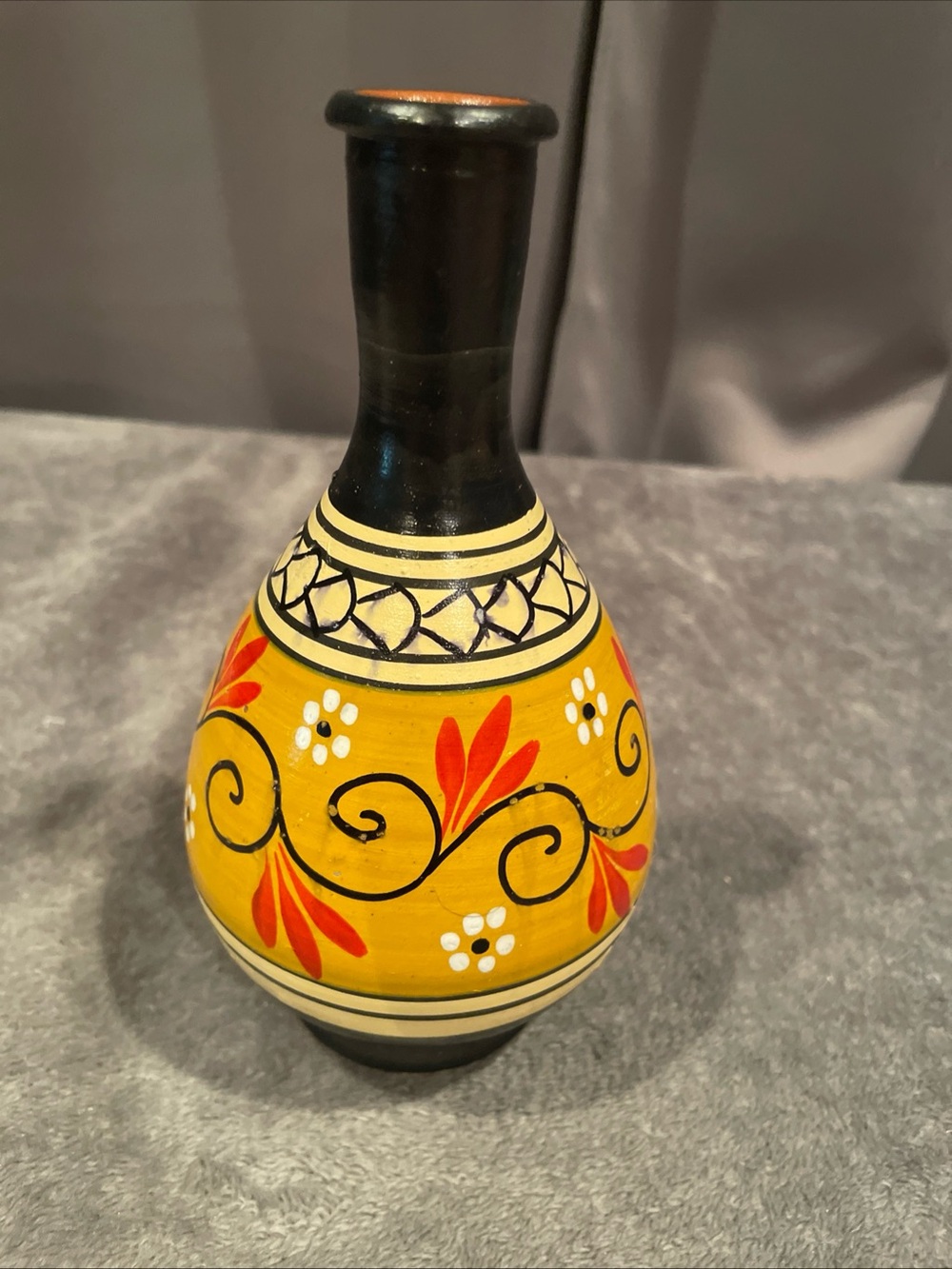 Vintage Savas Rodos Hand Made Greek Pottery Vase Signed by maker 6 inches - Picture 4 of 8